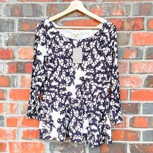 Anthropologie Leifsdottir Webbed Tales Peplum Top